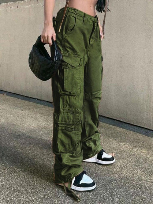 Men's Cargo Hip Hop Harajuku Multi-pocket Trousers Fashion Leisure Harem  Pants