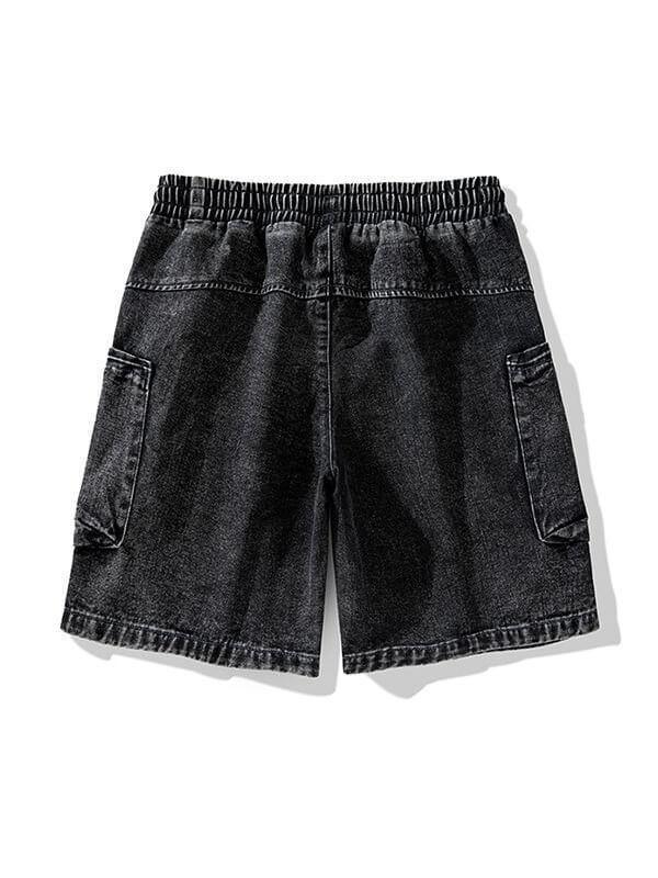 Men's Washed Pocket Cargo Denim Shorts - AnotherChill