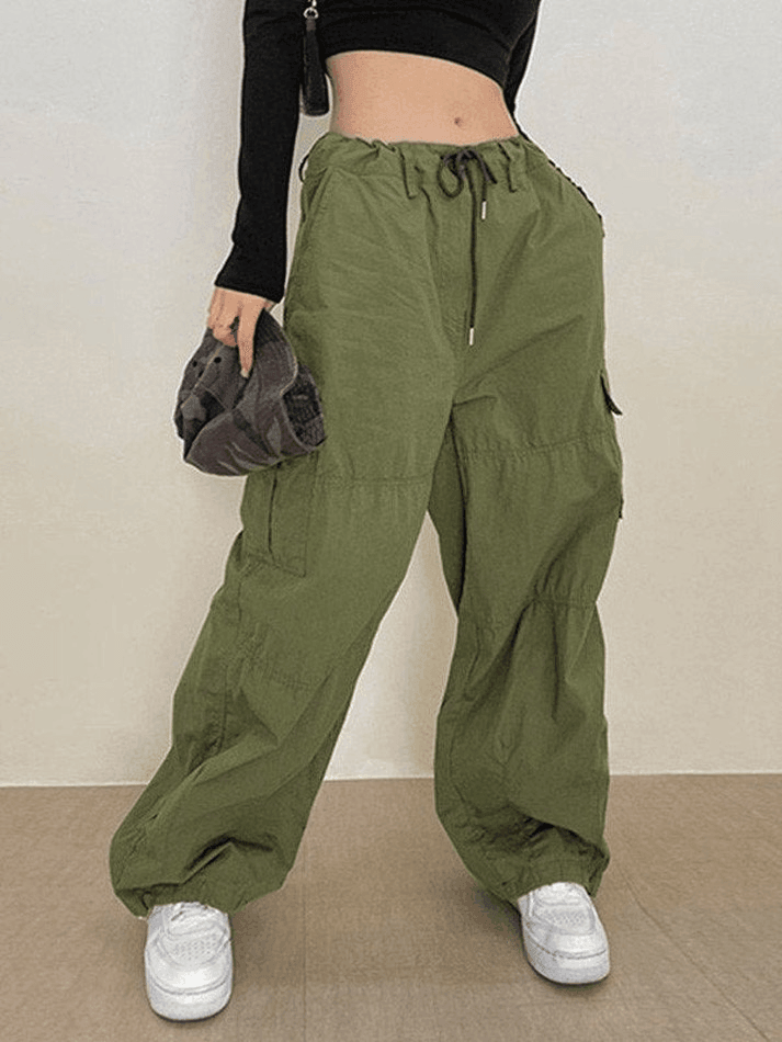 Wide Leg Y2K Parachute Cargo Pants – AnotherChill