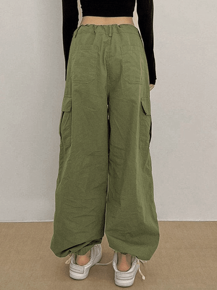 Wide Leg Y2K Parachute Cargo Pants – AnotherChill