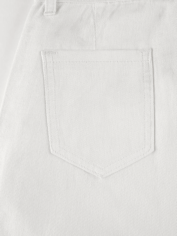 2022 Zipper Pocket Cargo Jeans White S in Jeans Online Store ...