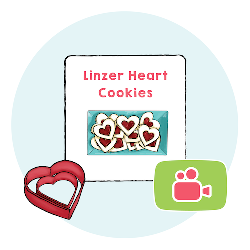 Image of Cook-Along Kit: Linzer Heart Cookies