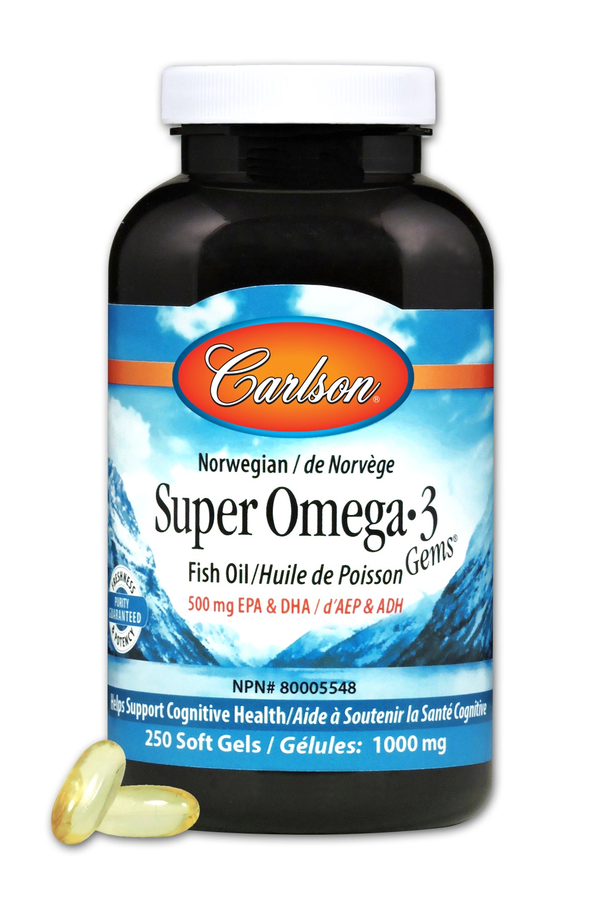 carlson super omega 3 gems 250 softgels