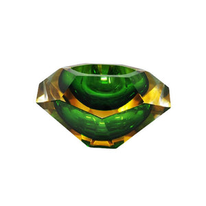 1960s Stunning Big Green and Yellow Bowl or Catchall By Flavio Poli for Seguso Madinteriorart by Maden