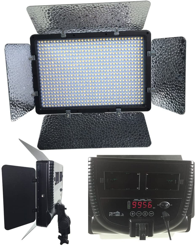 Mediana progenie modelo 680 LED Photo Studio Video Light Panel 680 LED Ultra High Power Dimmab –  ephotoinc