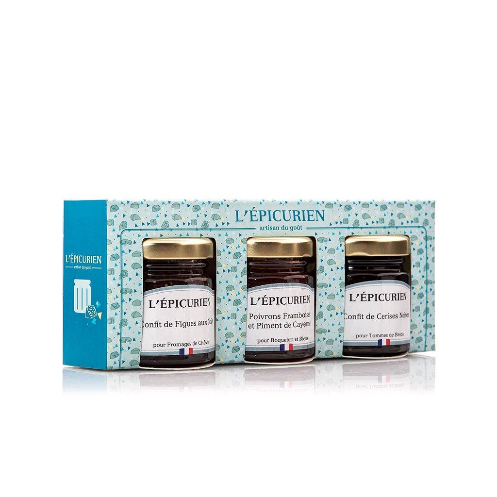 Coffret Confitures 3x50g - L'Epicurien