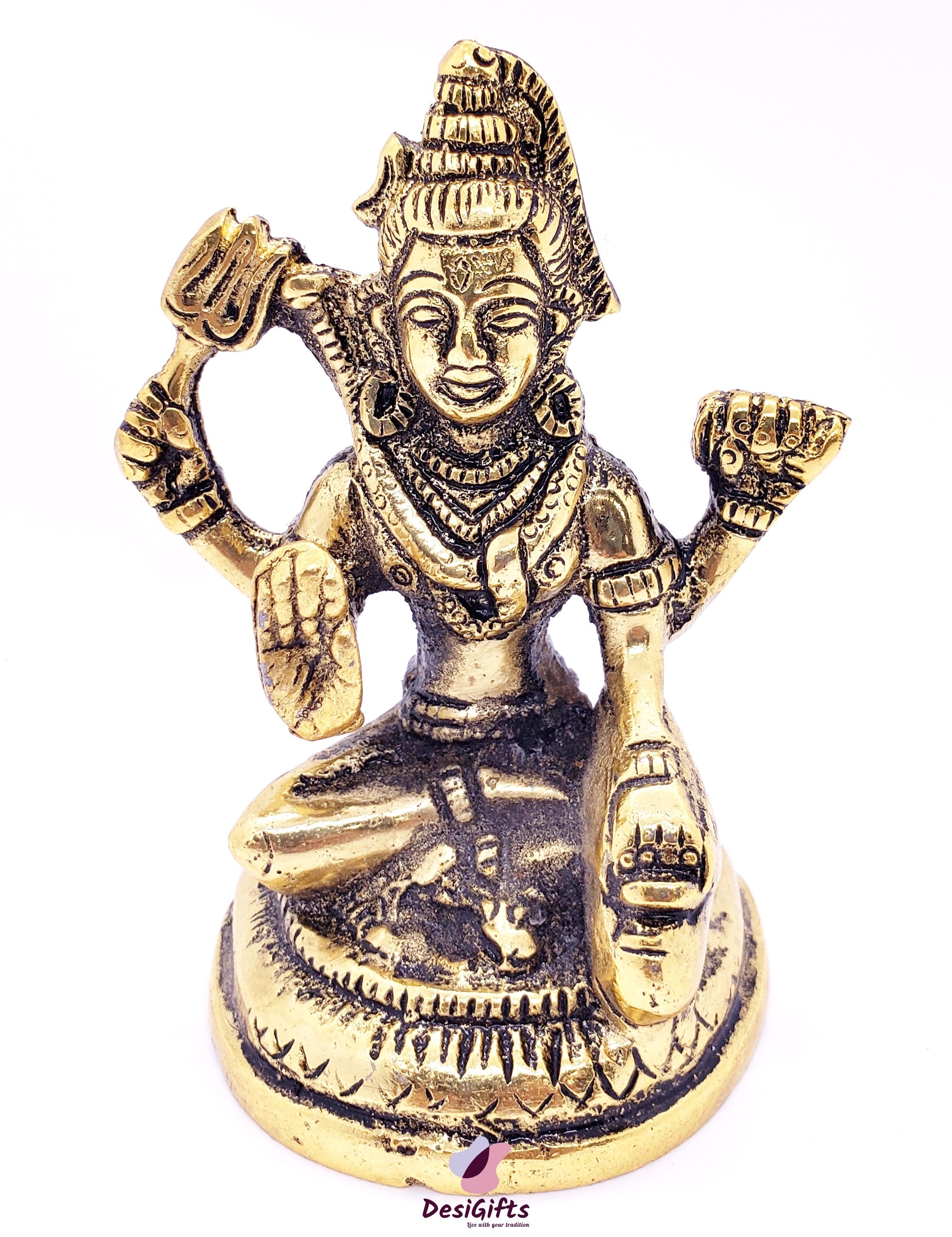 M&M - Brass Dancing Shiva Natraj Idol / Natarajar Statue / Natraj