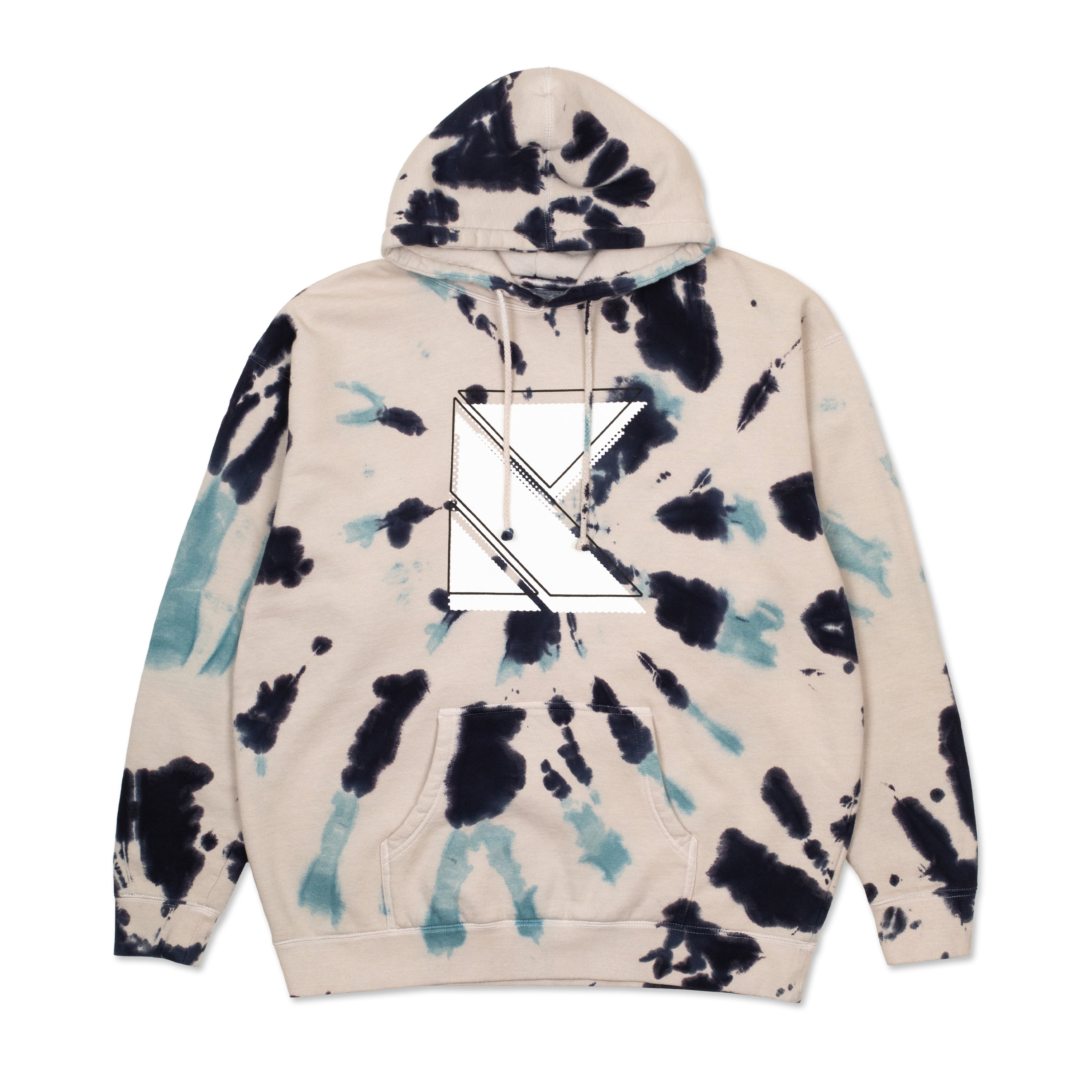 Spring Blue Tie Dye Hoodie - Kaskade Shop product image