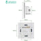 BSEED DS-101 10A 1 Gang 1 Way Smart Alexa Light Switch | Touchscreen - DealsnLots