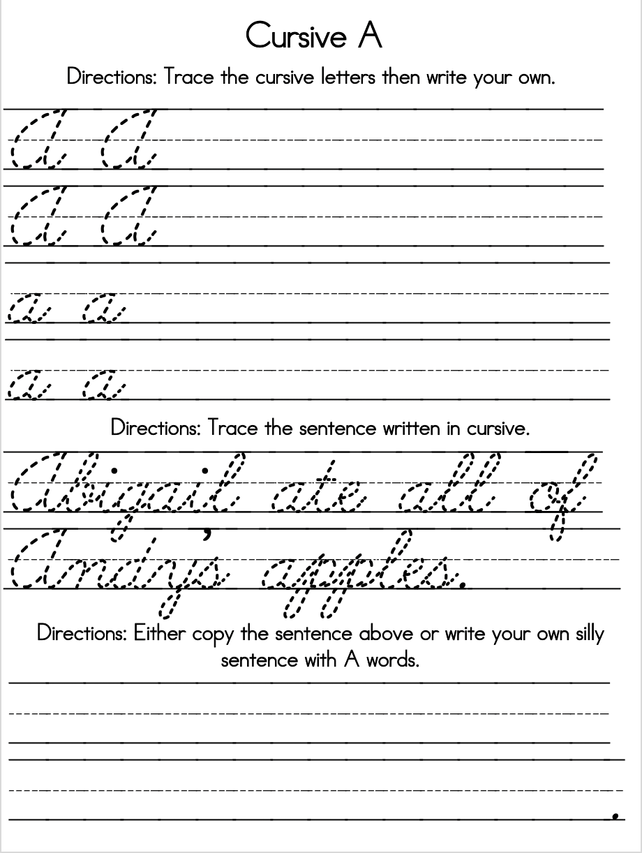 Cursive Handwriting Book – Mountain Sand