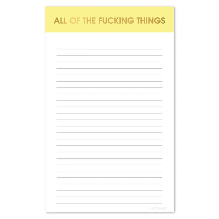 All Of The Fucking Things Notepad