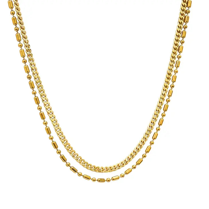 Brenda Grands Double Barrel Necklace
