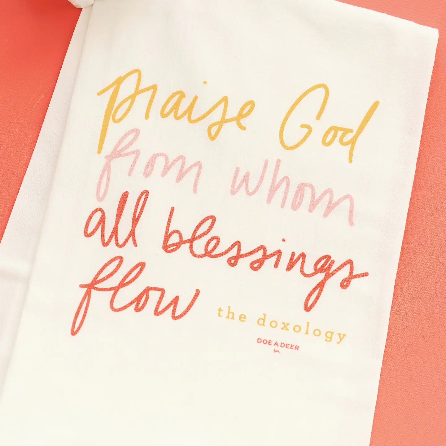 Doxology Flour Sack Towel from Doe A Deer Design
