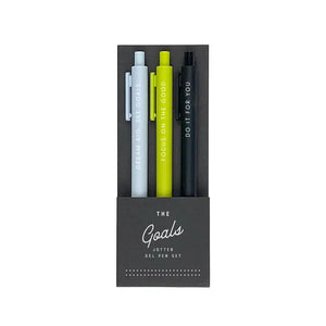 The Goals Jotter Gel Pen: Set of 3 - Rendered Unique