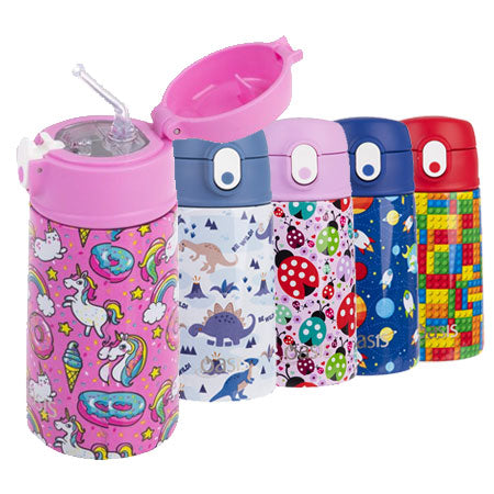 Yumbox Stainless Steel Triple Insulated Water Bottle 14 oz/ 420 ml - P