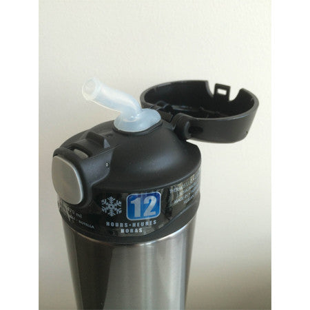 thermos stainless steel water bottle with straw