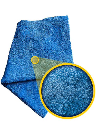 Blue Premium Ultra Soft Microfiber Detailing Towel