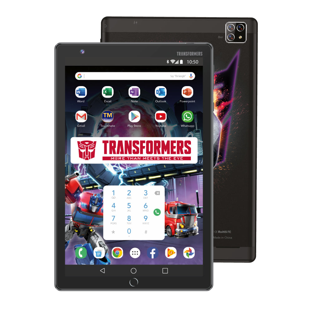 TRANSFORMERS 8” 4G Calling Tablet with MS Office, Educational & Parent