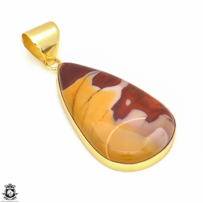 Mookaite 24K Gold Plated Pendant 3mm Snake Chain GPH532 — Sarah Designs ...