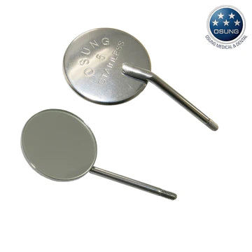 DENTAL MOUTH MIRROR, SIMPLE STEM