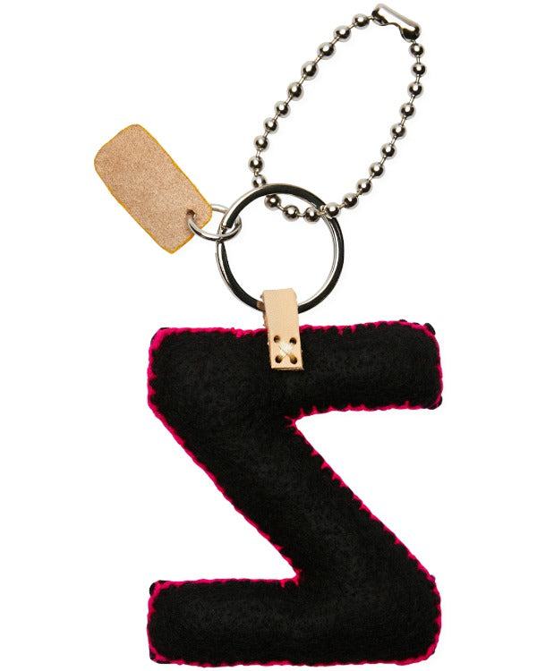 CONSUELA Black Felt Letter Charm