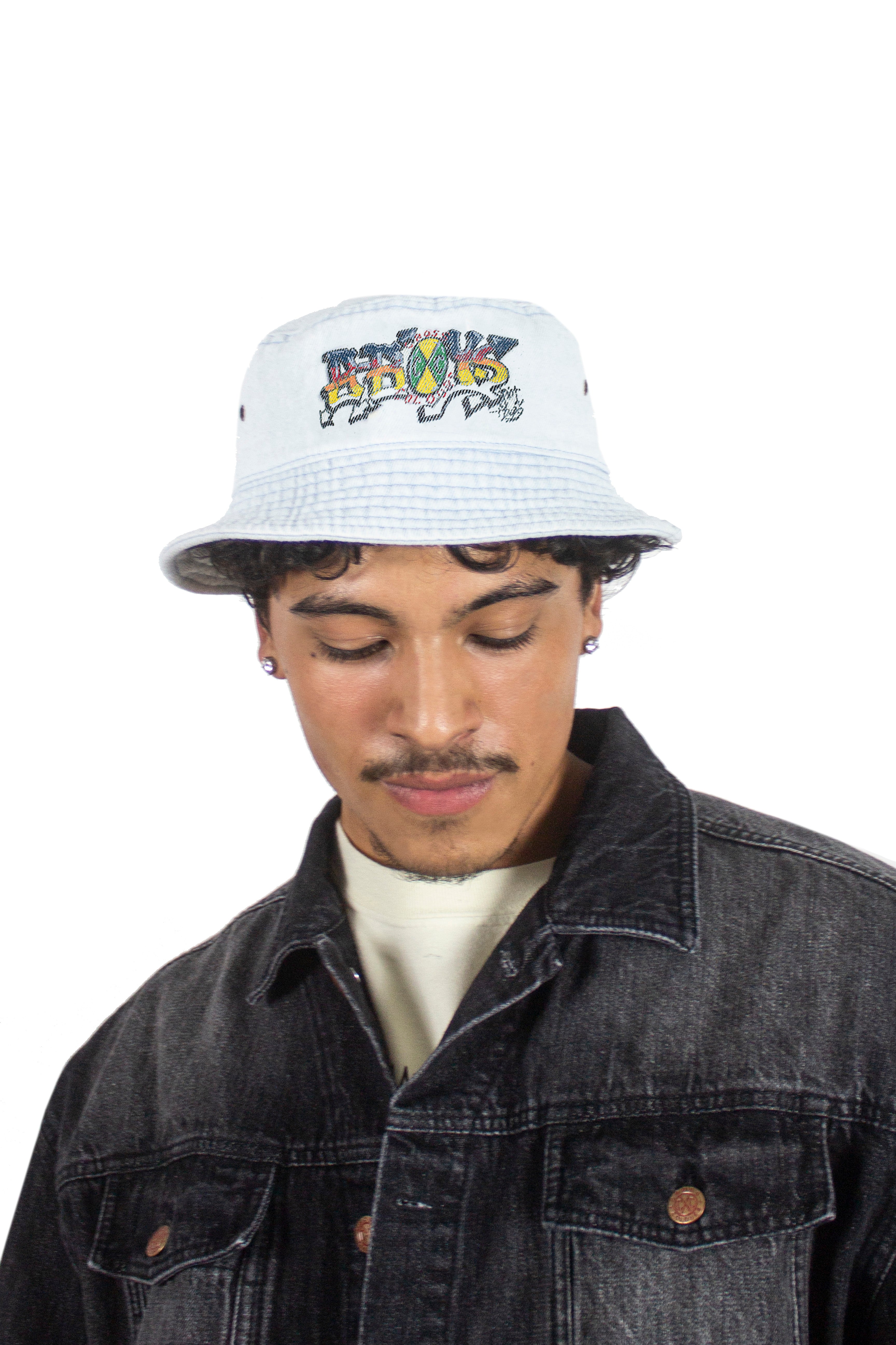 Cross Colours Boys Denim Bucket Hat - Ice Blue