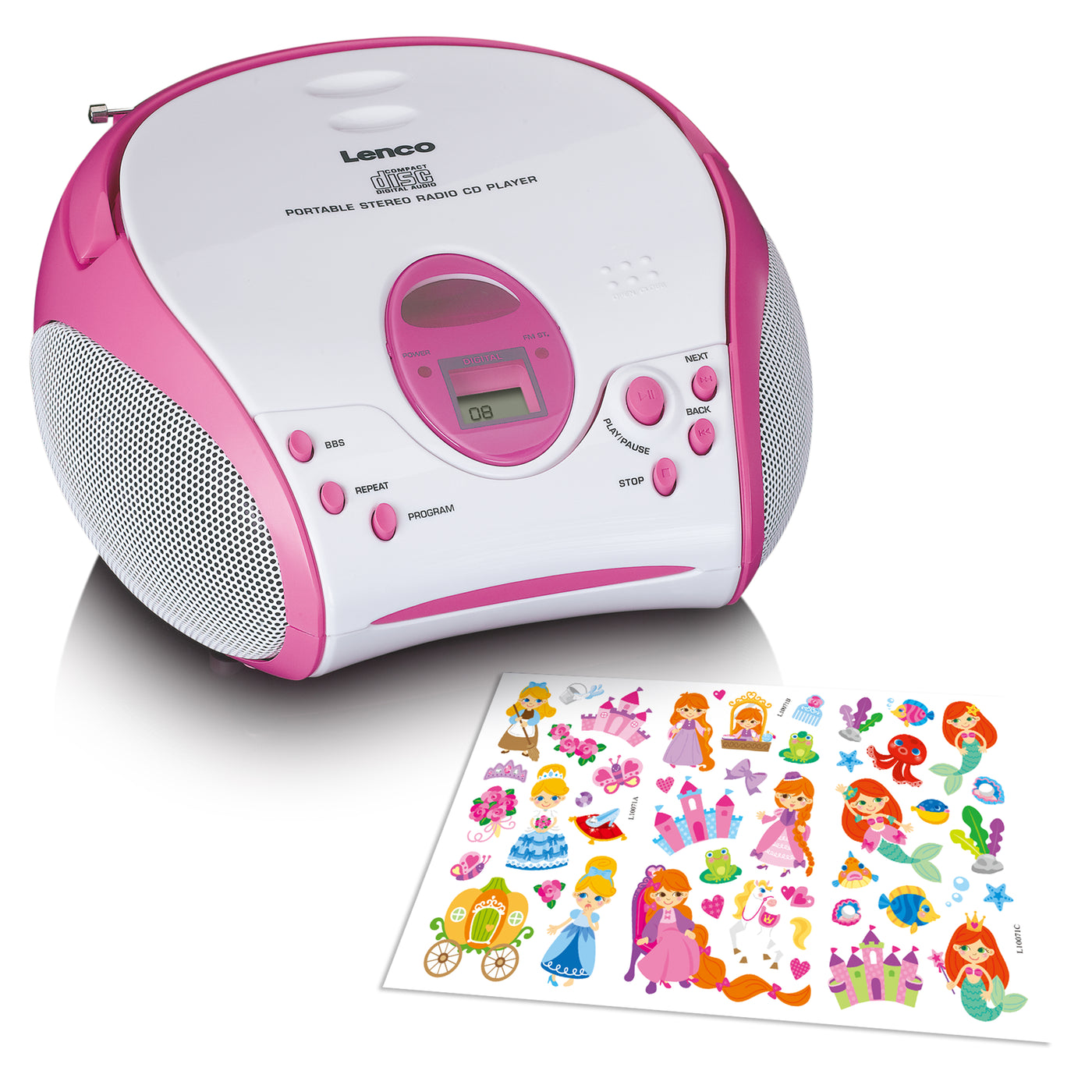 portable cd player with speakers for kids
