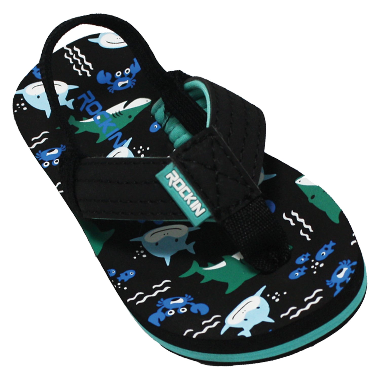 black toddler flip flops