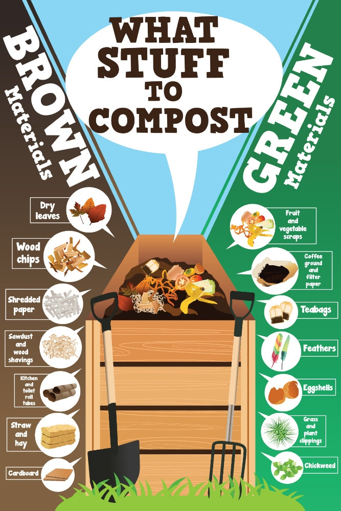 composting item ideas infographic