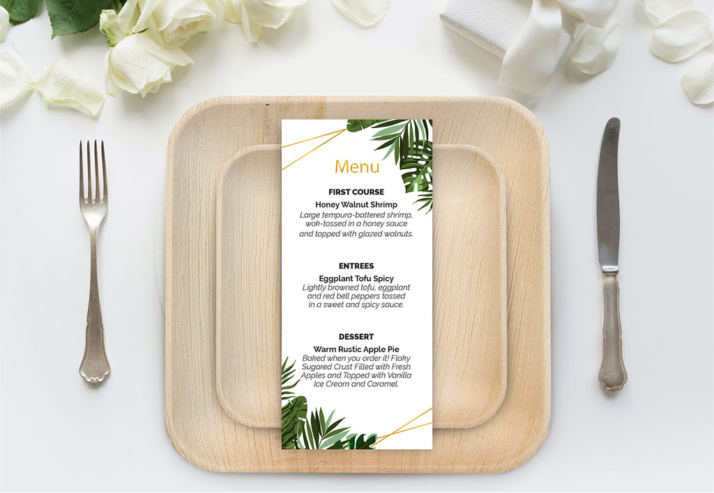 The Top 5 Most Eco-Friendly Plates For Your Sustainable Wedding