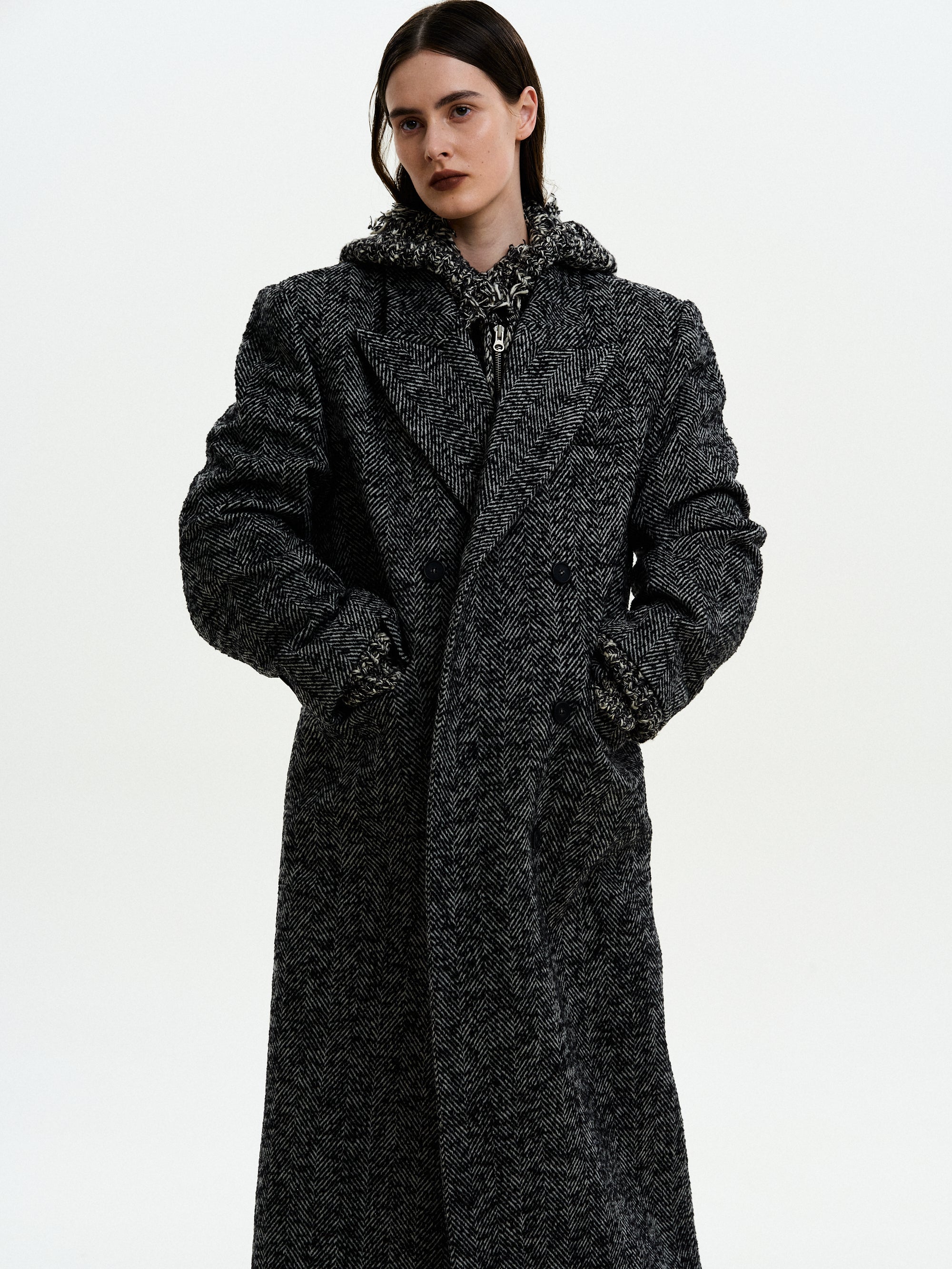 Pre-order) Wallis Oversized Grandpa Coat, Black – SourceUnknown