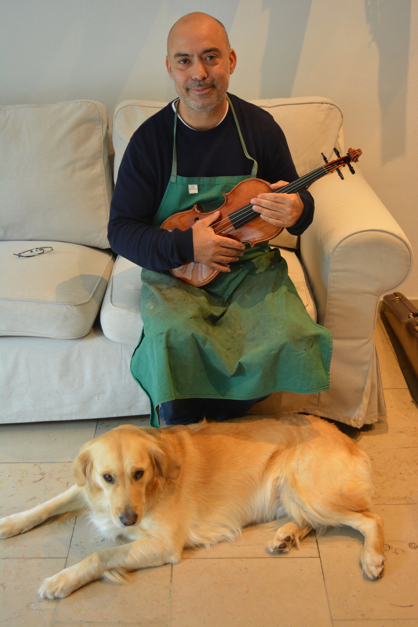 Lillo Salerno and his dog