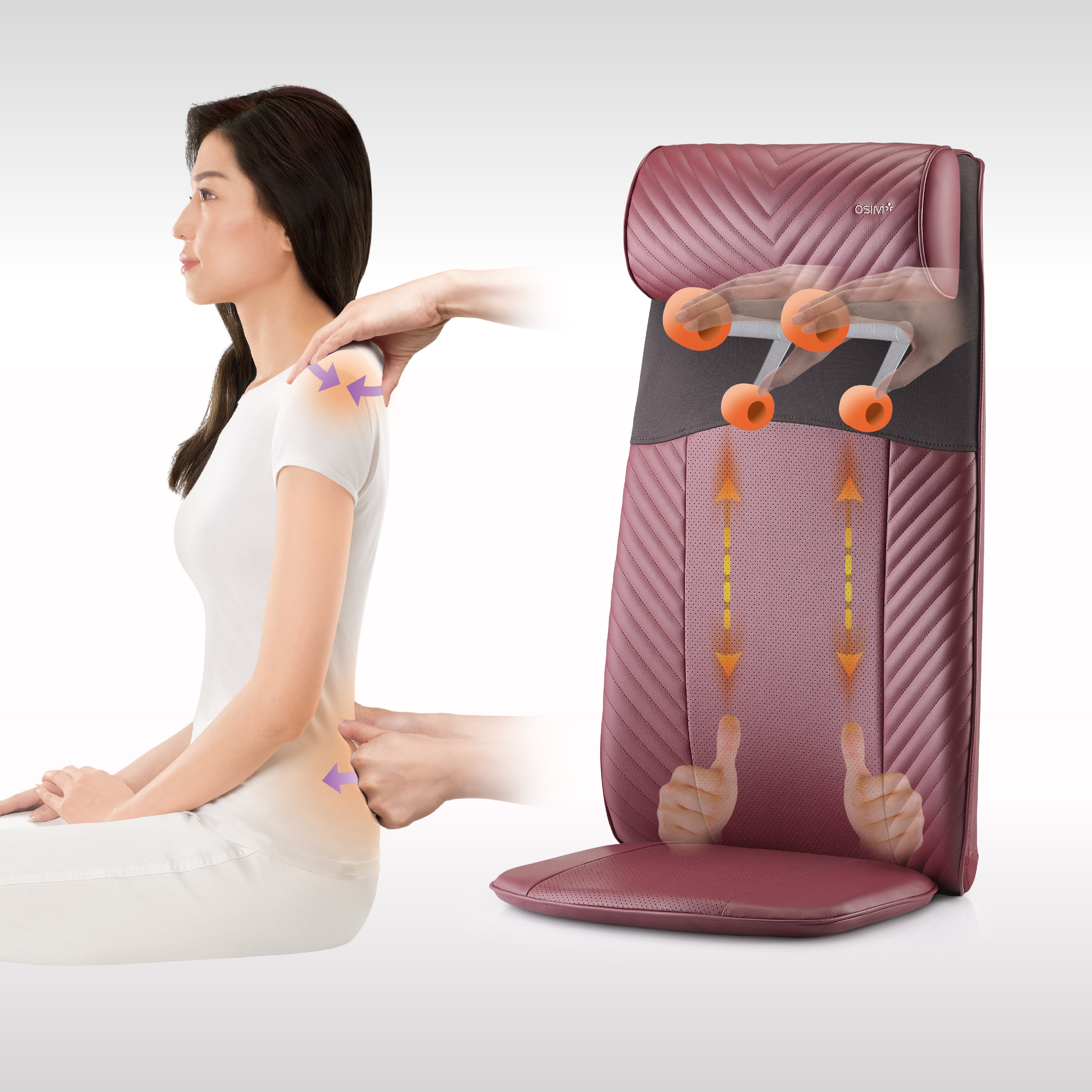 Full Back Massager With Heat Osim Ujolly Back Massager – Osim