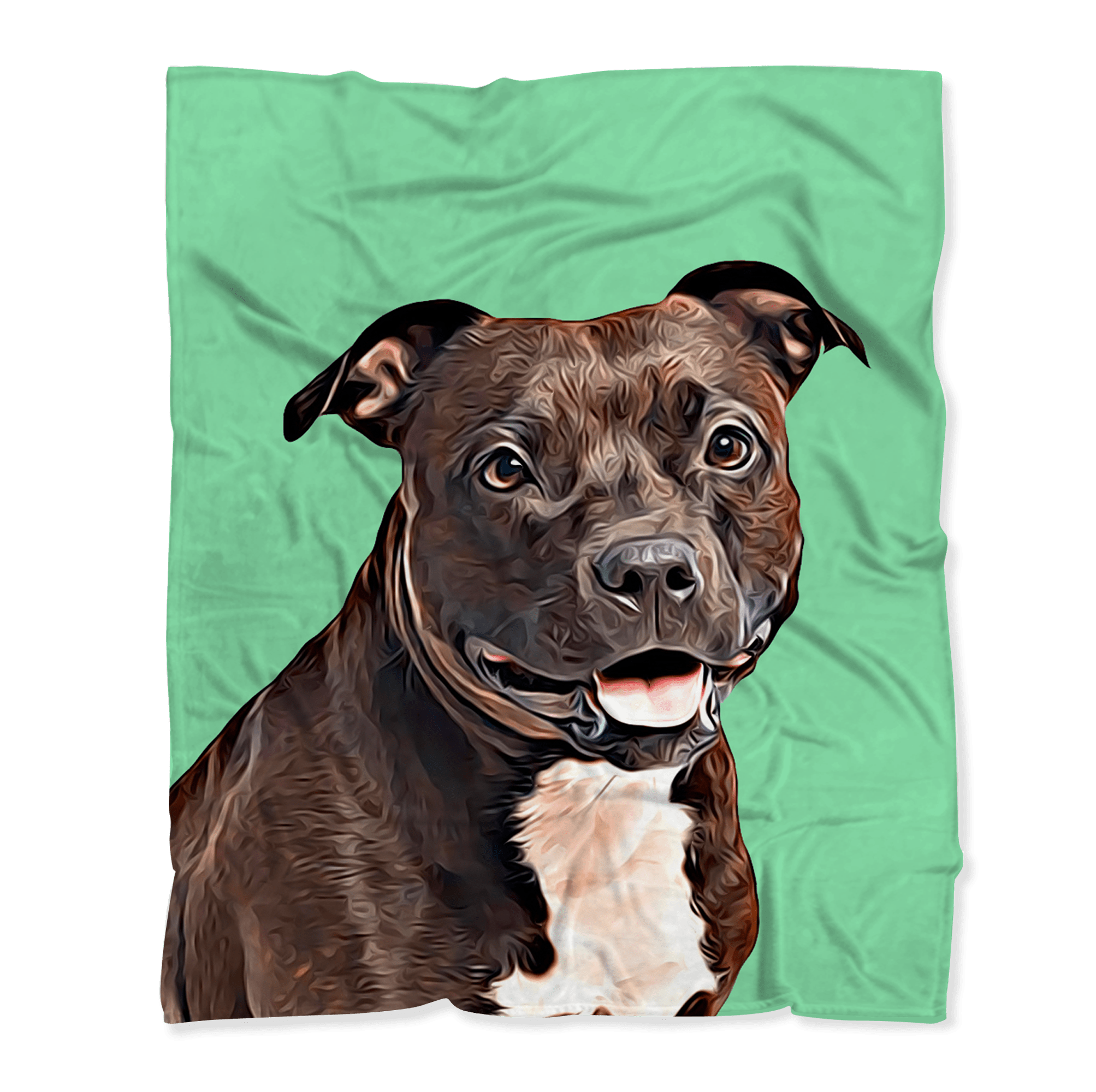 custom blanket with dog picture