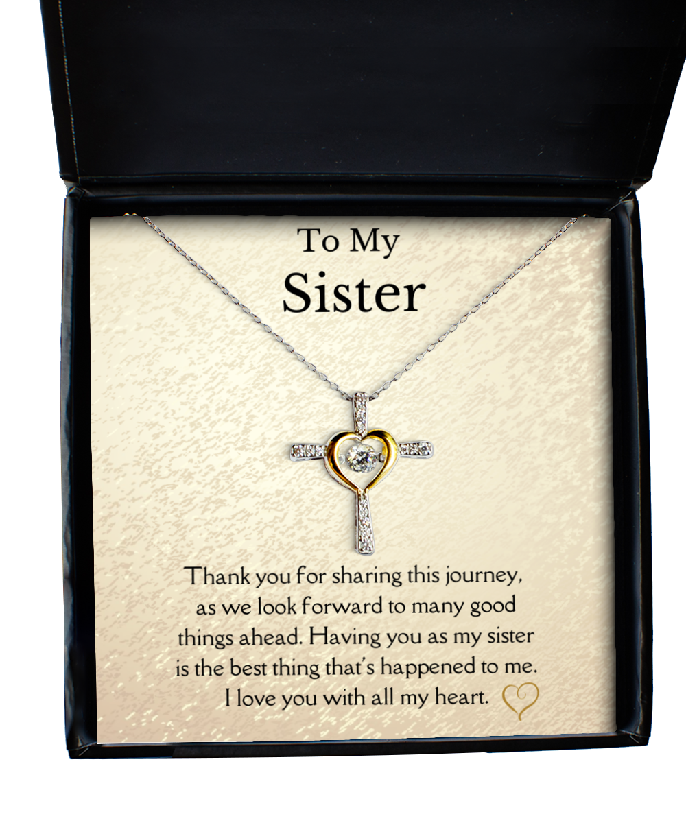 Sister Gratitude Necklace, Sister Thank You Gift, Sister Pendant ...