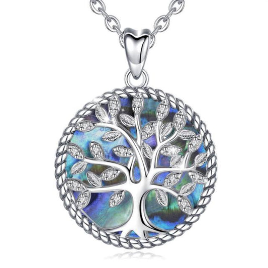 Ciondolo Albero della Vita in Argento 925, Oro e Zirconi – EkoWorld Jewels