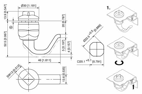 Stainless Steel Compression Latch