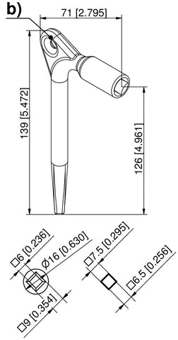 701-7049 Railway Key drawing