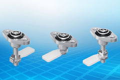 Rotary compression latches