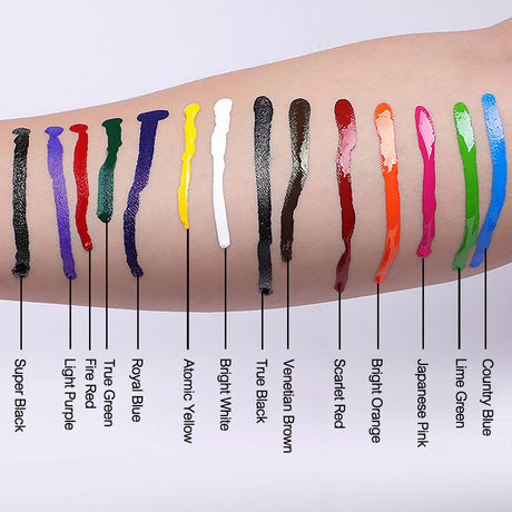 9PCS Tattoo Ink Color Set, 1oz (30ml) Tattoo Supply USA Pigment Kit Solong  Tattoo Ink Set TI302S-30-9