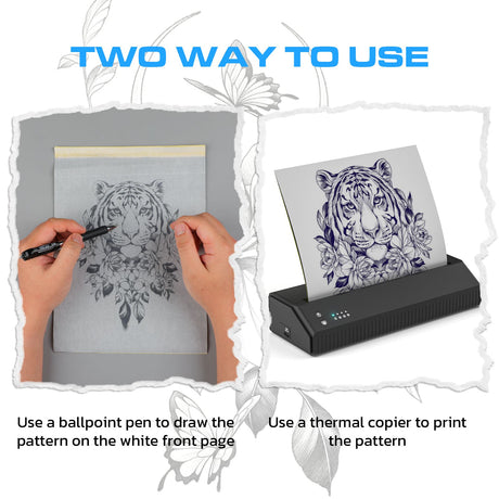 HOW TO USE TATTOO TRANSFER PAPER BY HAND WITHOUT A THERMAL COPIER 