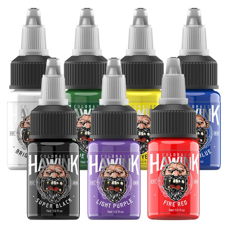 HAWINK 14 Colors Tattoo Ink Set Pigment Kit 1/2oz (15ml) – Hawink