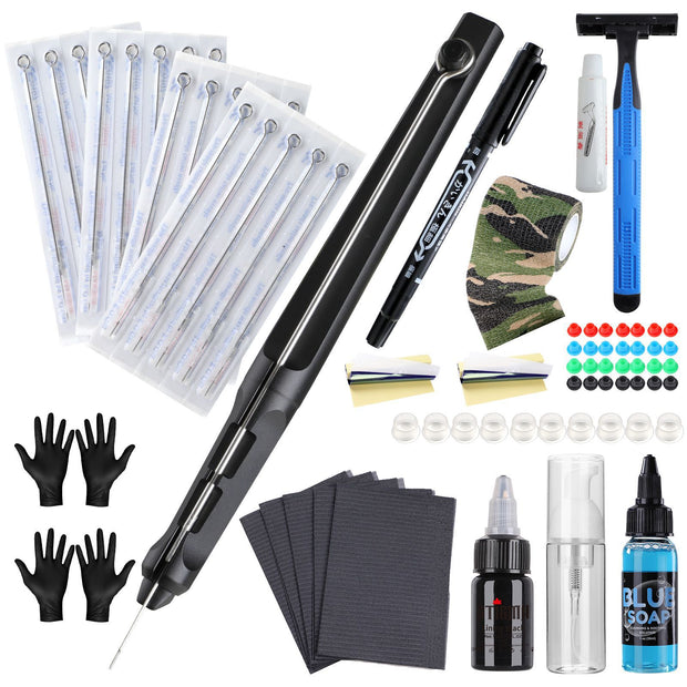 Hand Poke and Stick Tattoo Kit CINRA Stick and Hand Poke Tattoo Kit DIY  Tattoo Tool Kits with Tattoo Needles Accessories for Tattoo Makeup Supplies   Amazonin Beauty