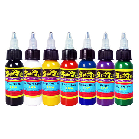 RADIANT Professional Tattoo Inks Set of 40 Colors 1 oz 30 ml Bottles  Authentic