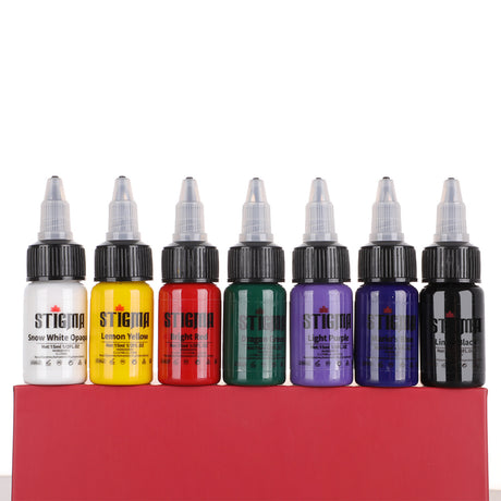 9PCS Tattoo Ink Color Set, 1oz (30ml) Tattoo Supply USA Pigment Kit Solong  Tattoo Ink Set TI302S-30-9