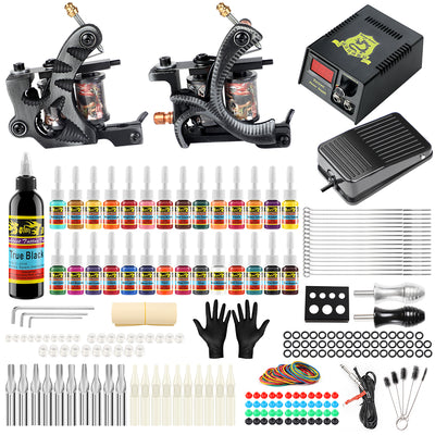 Stigma tattoo gun Complete Tattoo Kit Pro Rotary Tattoo Machine and coils  machine Kit Power Supply Color Inks with Case MK682A  Kiwla