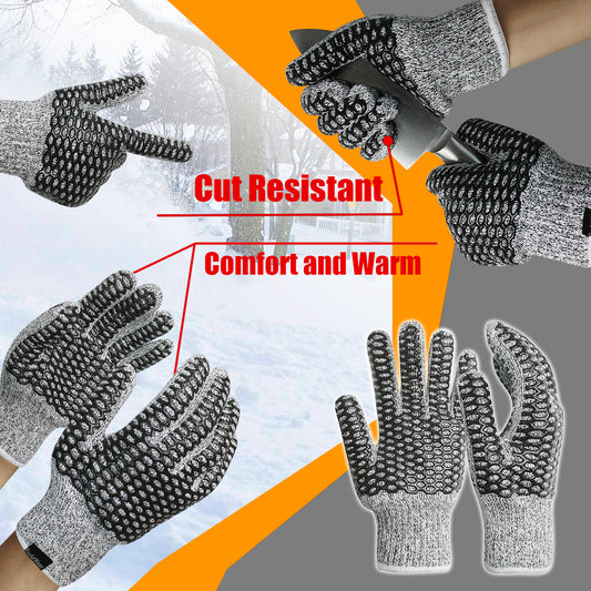 Evridwear Cotton Polyester String Knit Shell Safety Protection Work Gloves  for Painter Mechanic Industrial Warehouse Gardening Construction Men 