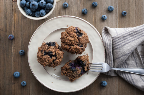 TEFF BLUEBERRY MUFFINS