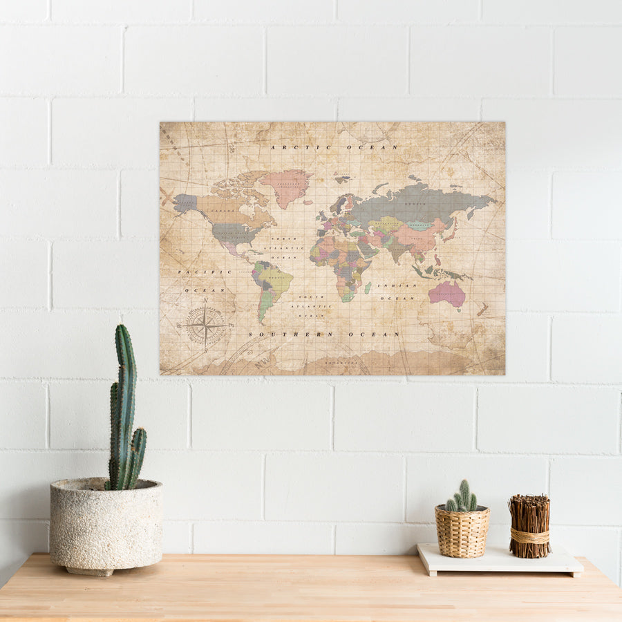aventuras salto reserva Educational and Political Worldmap | Woody Map Watercolor ® – Misswood