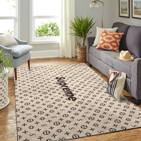 Louis vuitton Louis Vuitton supreme beige living room carpet | Rosamiss ...